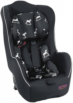 כסא שארק שחור מדוגם