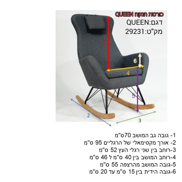 כורסת הנקה קווין – תמונה 2