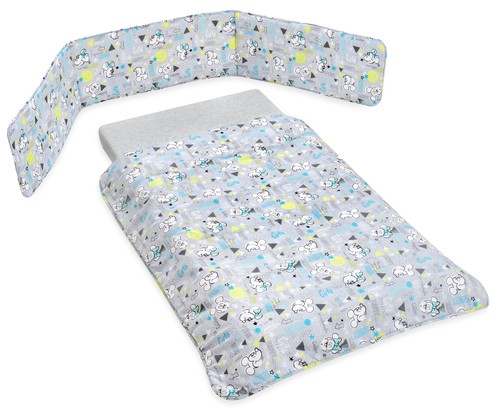 סט עריסה דיסני אפור