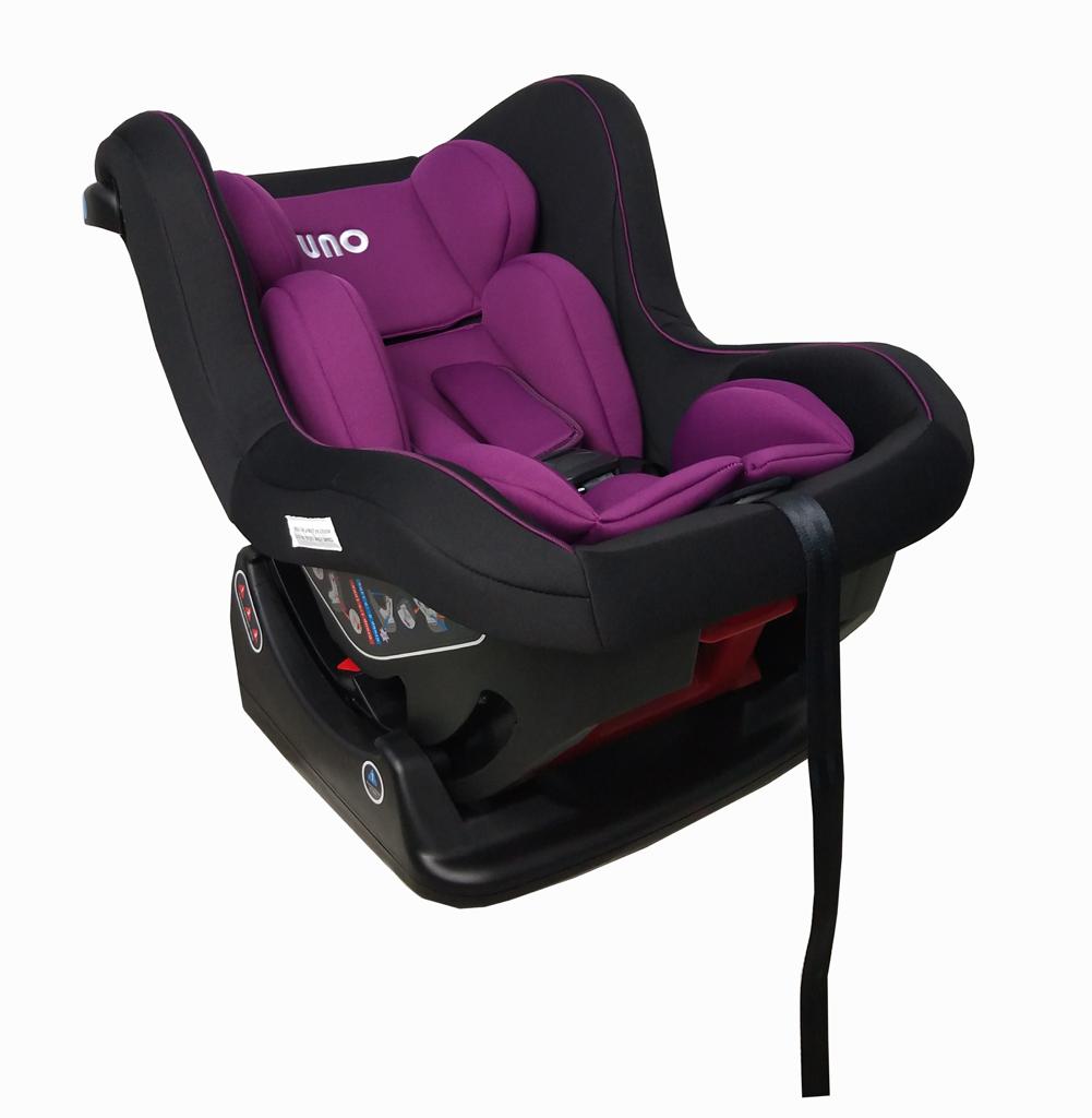 כסא בטיחות מאק שחור סגול