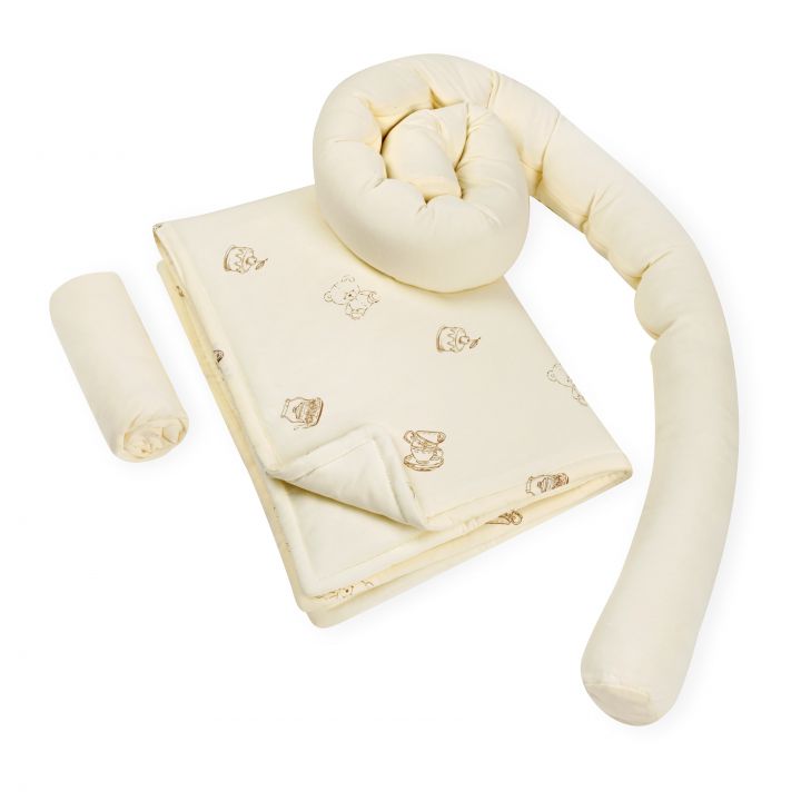 סט עריסה בז